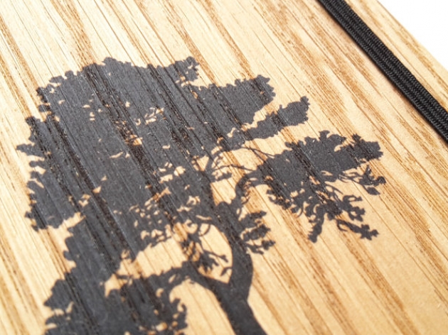 WOODEN NOTE BOOK OF A6 FORMAT