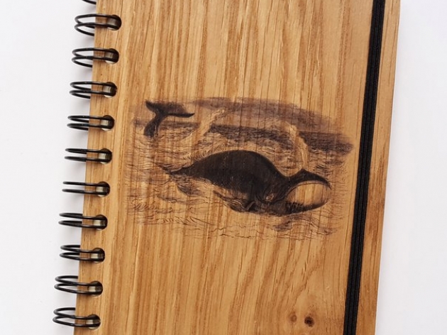 WOODEN NOTE BOOK OF A6 FORMAT