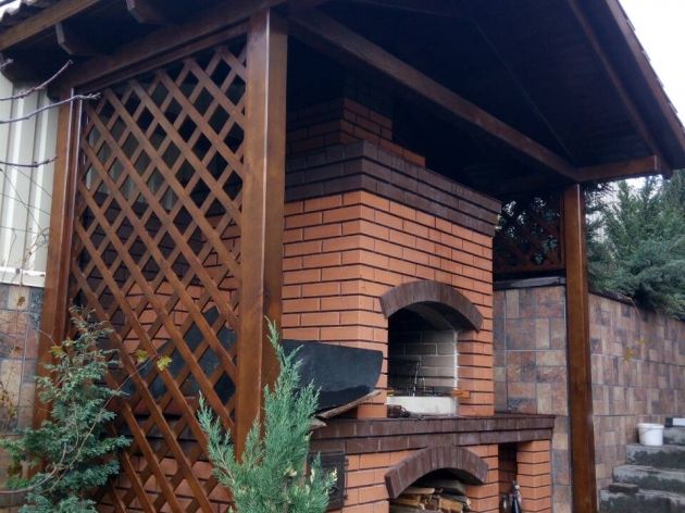 Awning Over Barbecue