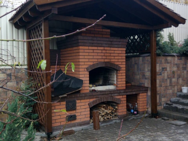 Awning Over Barbecue