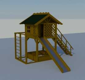 Children's Playground of Wood (011)