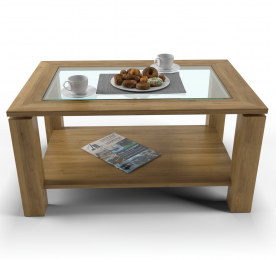 Coffee Table Quad glass