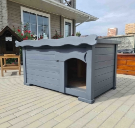 A booth with a wooden roof (0001)