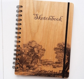 WOODEN NOTE BOOK OF A5 FORMAT
