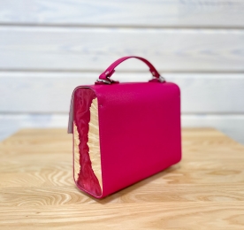 Кожаная сумка Fuchsia (004)