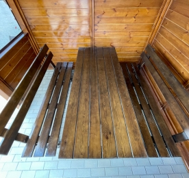 Комплект садовой мебели (темный)