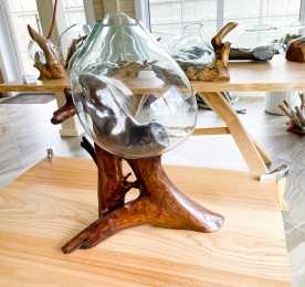 Glass vase Giraffe