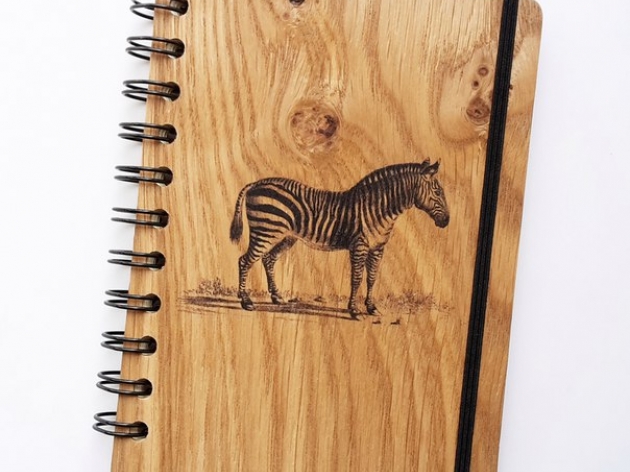 WOODEN NOTE BOOK OF A6 FORMAT